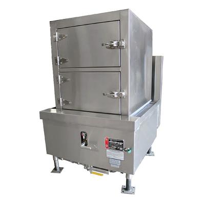 Town YF-STMR-SS LP (2) Compartment Dim Sum Commercial Steamer Cabinet - Autofill, Liquid Propane, Stainless Steel, Gas Type: LP