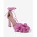 Boston Proper - Pink - Floral Lace Up Heel - 6.0