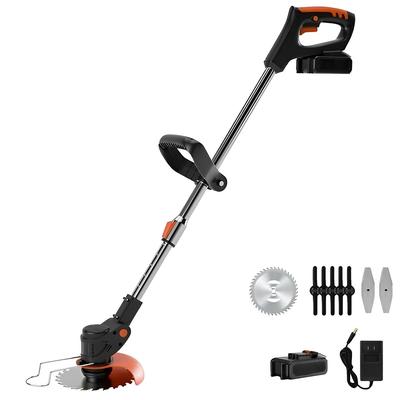 Cordless String Weed Tiller Cultivator, Trimmer & Edger with Battery and Charger