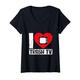 I Love Trash TV Fernsehen Fernseher Binge Trash TV Fan T-Shirt mit V-Ausschnitt