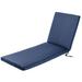 Eider & Ivory™ Sunbrella Outdoor Seat/Back Cushion 24" W x 72" D, Polyester in Blue | 3 H x 24 W x 72 D in | Wayfair
