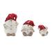 The Holiday Aisle® Terra Cotta Snowman w/ Santa Hat Figurine Set of 3 | 8.5 H x 5.25 W x 5.75 D in | Wayfair 1DC5E1943D0B4983A2C5F0BC4C4C3334