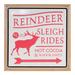 The Holiday Aisle® Reindeer Rides Wall Sign 15.5"SQ Metal | 15.75 H x 15.75 W x 1 D in | Wayfair 8FEB919306504E5B8F2E2CE95922447F