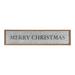 The Holiday Aisle® Ornate Metal Merry Christmas Sign 34"L Metal in White/Black/Brown | 8 H x 1.25 W x 34 D in | Wayfair