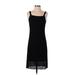 Eileen Fisher Casual Dress - Sheath Square Sleeveless: Black Print Dresses - Women's Size P Petite