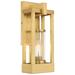 Delancey 1 Light Satin Brass Outdoor Wall Lantern