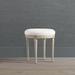Etienne Swivel Stool - French Patina with Ivory Linen - Frontgate