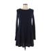 Forever 21 Casual Dress - Sweater Dress: Blue Dresses - Women's Size Medium