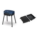 Enders® Camping Gasgrill EXPLORER NEXT, Grillen-, Kochen- und Backen Funktion & Grill-Wende-Platte, Gusseisen, 1/2 Grillfläche, Grill-Zubehör, Grillplatte, Grillpfanne