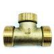 Ravani - Brass t Shape Water Fuel Pipe Male Tee Adapter Connector 1 inch bsp Thread