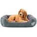 Tucker Murphy Pet™ Goncalves Bolster Dog Bed Polyester/Fleece in Green | Extra Small (17.7" W x 13.8" D x 3" H) | Wayfair