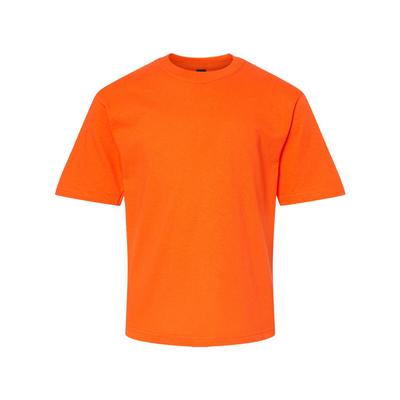 M&O MO4850 Youth Gold Soft Touch T-Shirt in Orange size Small | Cotton 4850