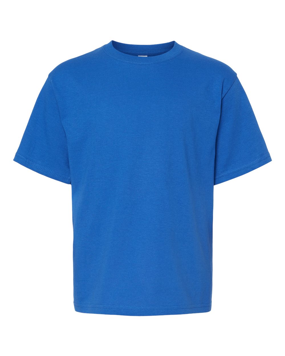 M&O MO4850 Youth Gold Soft Touch T-Shirt in Royal Blue size Small | Cotton 4850