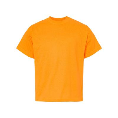 M&O MO4850 Youth Gold Soft Touch T-Shirt in Safety Orange size XL | Cotton 4850