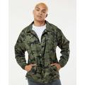 Burnside 9718 Men's Nylon Coaches Jacket in Green size 2XL | Polyester