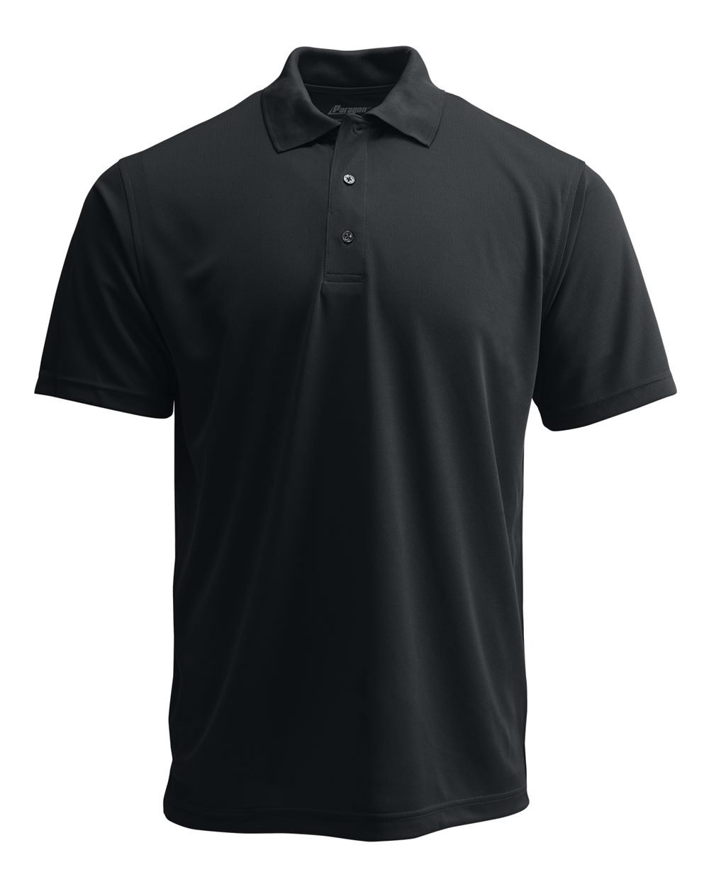 Paragon 108Y Youth Saratoga Performance Mini Mesh Polo Shirt in Black size Large | Polyester SM0108Y