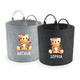 Personalised Tiger Safari Animal Themed Toy Storage Basket, Children Toy Bag, Kids Toy Box, Baby Gift, Birthday Gift, Dinosaur