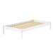 Ebern Designs Moneeb Solid Wood Bed Wood in White | 14.17 H x 41.93 W x 78.54 D in | Wayfair A8A5C0A8C6E44CE1AF541D69B01A8325