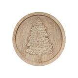 The Holiday Aisle® Natural Wood Holiday Trivet Set of 2 Wood in Brown | 8 W x 1 D in | Wayfair 7ABA77E931D0464F8FEF8B12D93F6215