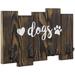 Millwood Pines Kulben Wall Key Organizer w/ Key Hooks Wood/Metal/Solid Wood in Brown | 6.3 H x 9.8 W x 2.2 D in | Wayfair