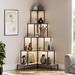 17 Stories Annalotta Bookcase, Metal in Brown | 66 H x 32.3 W x 32.3 D in | Wayfair 25E6EE58D6EE4086BA0CEF5C8CA56BBF