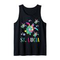 St. Lucia Island Meeresschildkröte Karibik Meer St. Lucia Tank Top