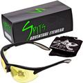 Spits Eyewear MAGshot Magnifying Hunting Shooting Safety Glasses Black Frame (Lens color: Yellow Magnifier: 2)