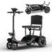 4 Wheel Foldable Electric Mobility Scooter for Adults 3-Speeds Electric Powered Wheelchair Device 350 lbs Capacity for Seniors Clear and Simple Control Panel