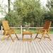 Walmeck 3 Piece Patio Set Solid Wood Teak