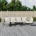 Dcenta 7 Piece Patio Set with Sand Cushions Steel