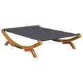 vidaXL Outdoor Chaise Lounge Patio Lounge Bed Sun Lounger Solid Wood Bent