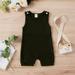 Simplmasygenix Infant Jumpsuit Clearance Travel Essentials Baby Boys Girls Sleeveless Solid Romper Jumpsuit