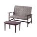 Vineyard Collection Chat set Loveseat and Coffee Table