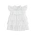 Tregren Infant Toddler Baby Girl Summer Outfits Floral Sundress Sleeveless Mesh Star Dress Rainbow Ruffle Tulle Lace Dress