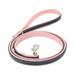 Multi-size Optional Comfortable Leather for All Size Dog Adjustable with Braided Pattern Name Engravable Pet ID Tags Dog Supplies Dog Collar Dog Leads PINK 120X2.0CM LEAD