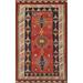 Vegetable Dye Kilim Qashqai Persian Vintage Rug Hand-Woven Wool Carpet - 4'9" x 7'10"