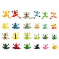 24pcs Simulation Frogs Models Frogs Statues Frogs Figurines Frogs Toys for Kids