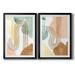 Wexford Home Spring Shapes I Premium Framed Print 22.5 x 30.5 - Ready to Hang Black (Set of 2)