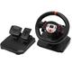 Keenso 5 in 1 Driving Force Racing Wheel with Pedal 180 Degree Paddle Shifter Vibration PC Steering Wheel for PS4 Red Stripe