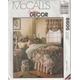 Mccall's 8606 Creative Decor Bedroom Essentials Sewing Pattern, Pillows, Duvet, Dust Ruffle, Table Topper, Curtains, Valance All Sizes Uncut