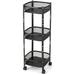 Gymax Utility Carts Metal in Black | 35 H x 15 W x 15 D in | Wayfair GYM10897