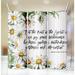 Fruit of Spirit Bible Verse Daisies 20 Oz Skinny Metal Tumbler w/Lid and Straw - Multi