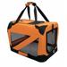 Pet Life Orange 360 Degrees Vista Folding Soft Crate - MD