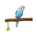 Bird wood perch Natural Wood Bird Perch Stand Bird Parrot Perch Wooden Perch Platform Stand with Bell