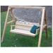 Creekvine Designs Cedar Country Hearts Porch Swing with Stand 5 ft.