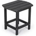 Nalone Outdoor Side Table HDPE Adirondack End Table Weather Resistant Small Patio Table Outside Furniture for Garden Pool and Yard(Rectangular Black)