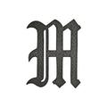 Montague Metal Products HAM-16-M 16 In. Decorative Home Accent Monogram M