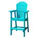 Musser Outdoor Adirondack Chair Wooden Patio Chair Lounge Chair Cyan