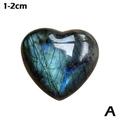 Natural Crystal Moonstone Heart Shape Polished Quartz Stone Healing GX S2Z2