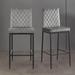 Latitude Run® Devos Tufted Metal Side Chair Dining Chair Velvet in Gray | 38 H x 15.5 W x 18.9 D in | Wayfair 417C164598BC4651BB180D7CDB12DF40